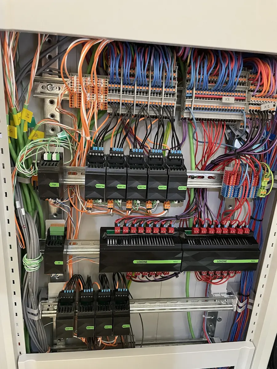 Schéma technique GTB Loxone / synoptique